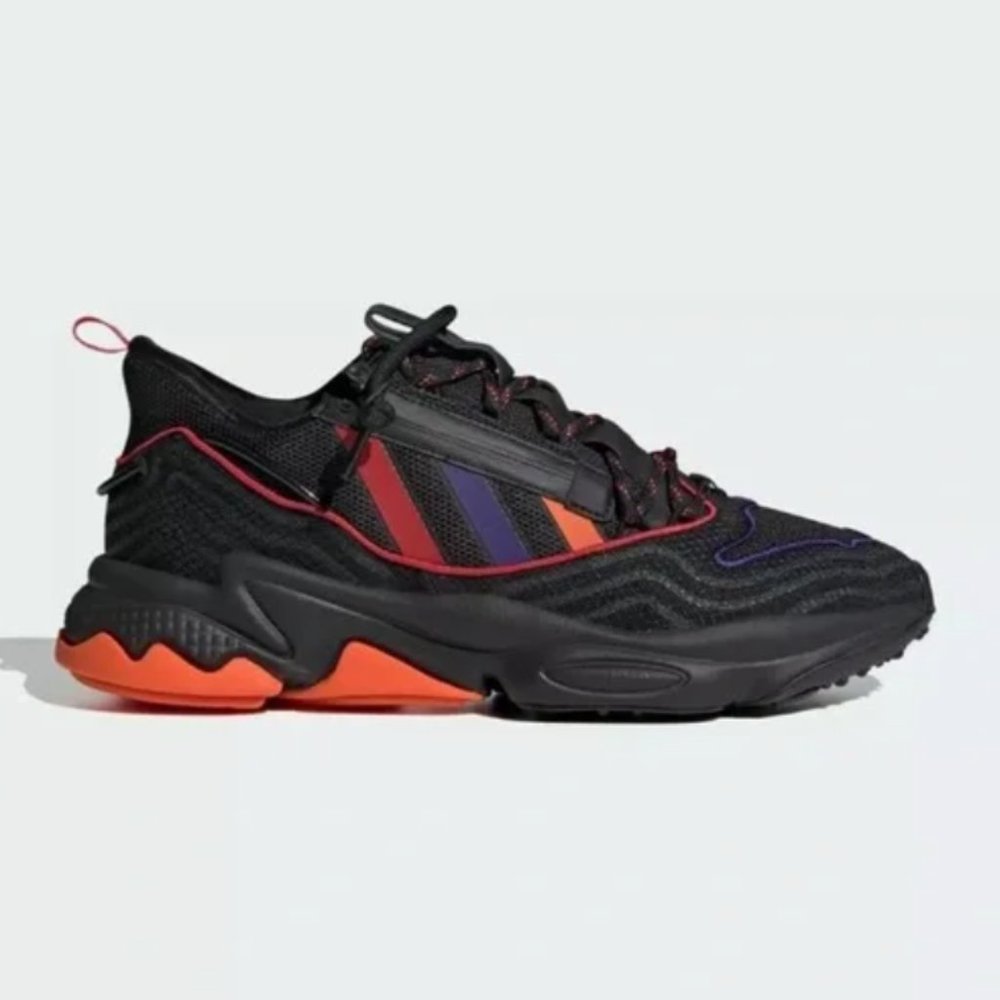 Adidas Ozweego Zip 'Chinese New Year' Core Black/Orange Q47187 Men's Size 7.5